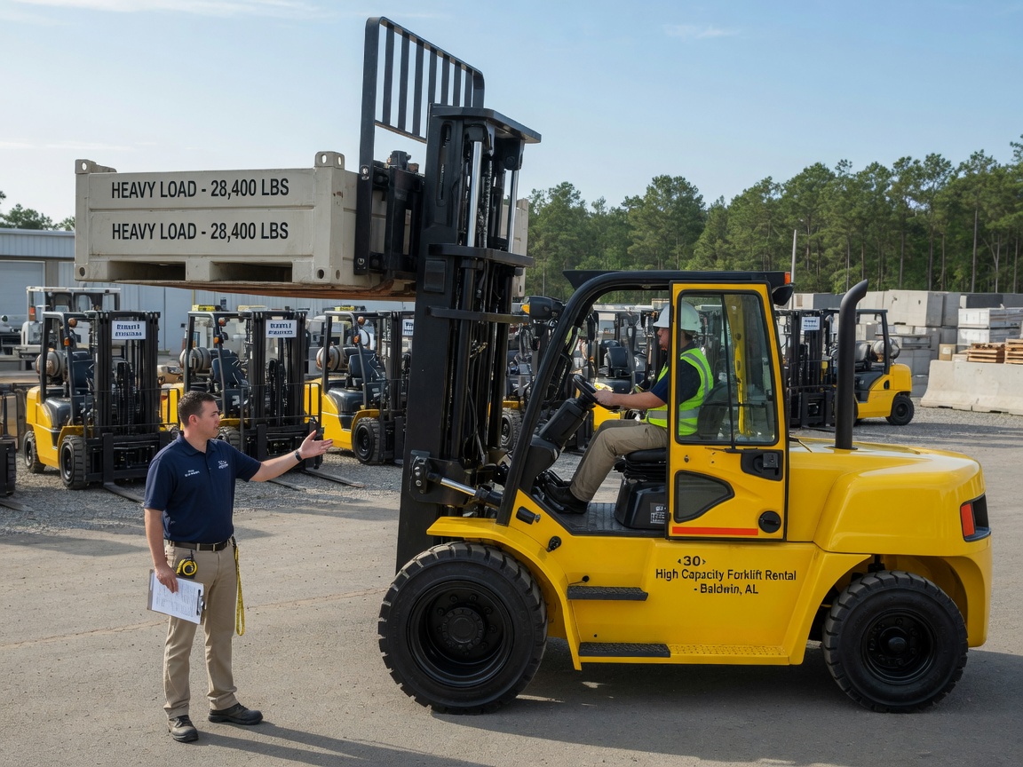 High Capacity Forklift Rental services